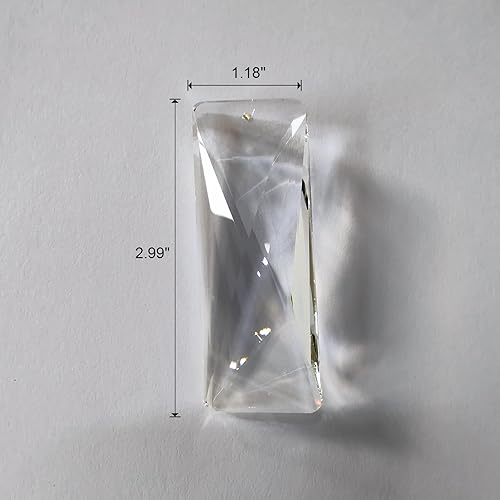 Miniatura 10 de Candelabro de cristal colgante de repuesto DIY K9 prismas de cristal con ganchos para candelabros de cristal accesorios