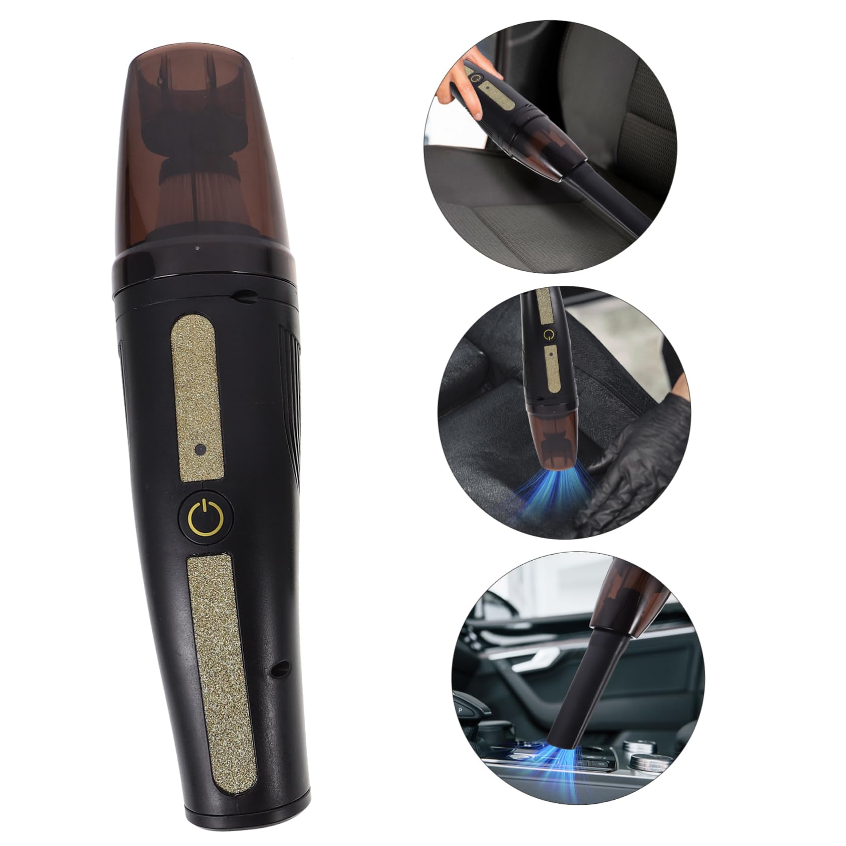 PRETYZOOM Aspiradora De Coche Portátil Recargable USB Mini Aspiradora De Alta Potencia para Limpieza De Automóvil De Mano Inalámbrica