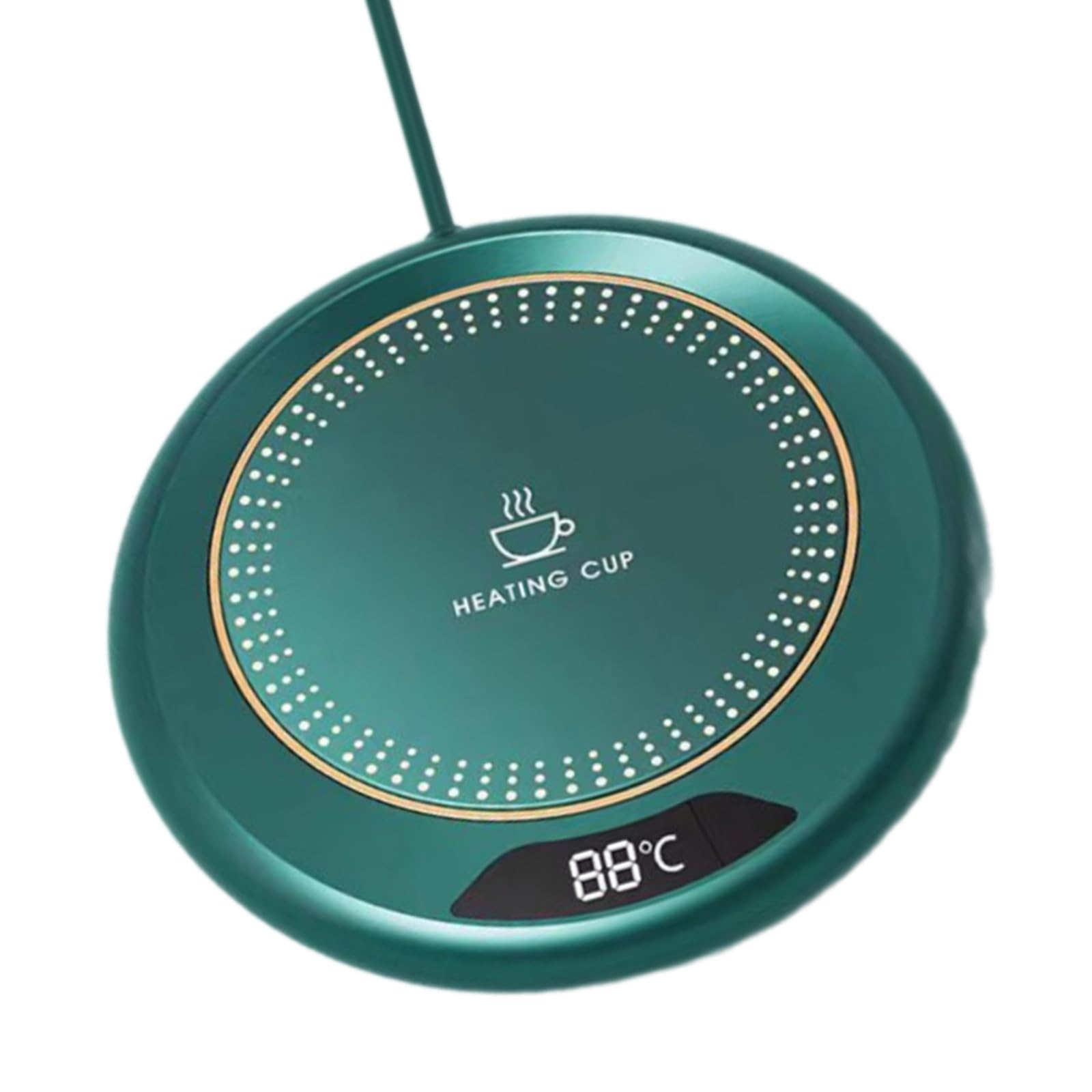 Yhplxyuus Desktop Beverage Warmer Cup Warming Plate Portable Cup Heater Small 3 Speed Heating Coasters ABS Texture for Winter USB Heating Pad