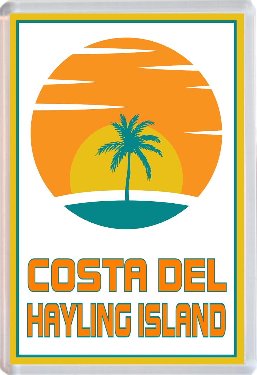 Baked Bean Store Multicolor Costa Del Hayling Island - Jumbo Fridge Magnet 96 X 67Mm