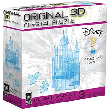 Amazon Com Bepuzzled Deluxe 3d Crystal Jigsaw Puzzle Disney Cinderella Castle Brain Teaser Fun Decoration For Kids Age 12 And Up 71 Pieces Level 3 Toys Games