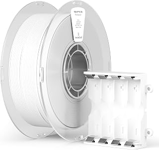 kexcelled Schwer Entflammbares PC UL94 V0 Filament 1,75 mm, Polycarbonat FR, Hitzebeständig, 3D-Druckermaterial 1 kg Spule, Geringe Verformung, UV-beständig, Geschwindigkeit bis 500 mm/s, Weiß