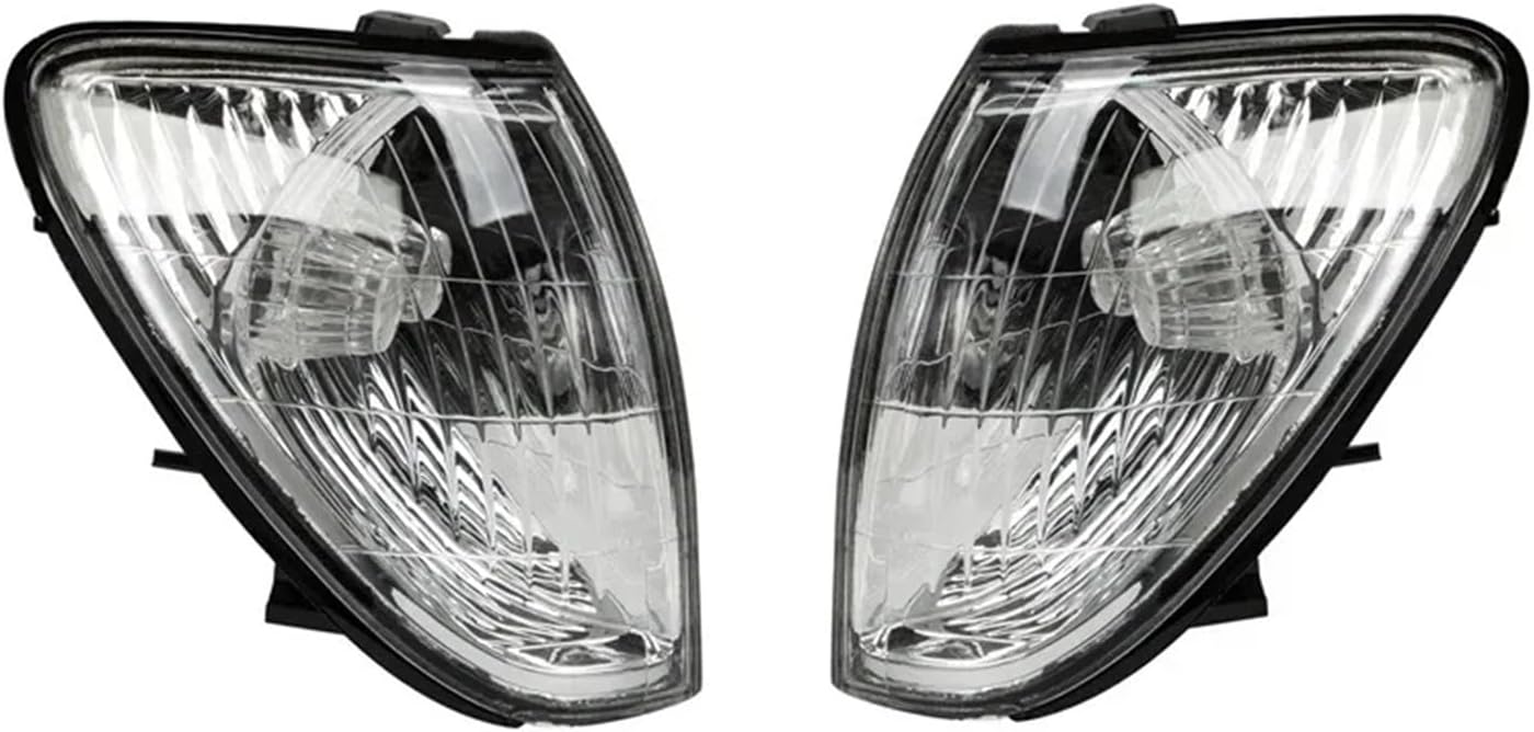 Car Corner Turn Signal Lights White Lens Compatible with Lexus LX470 1998-2003 2004 2005 2006 2007 Lamp Base Cover Without Bulbs(1 Pc Right)
