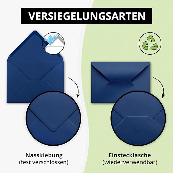 Neuser FarbenFroh 80 g / m ² B6 envelopes 175 x 125 mm wet sealing
