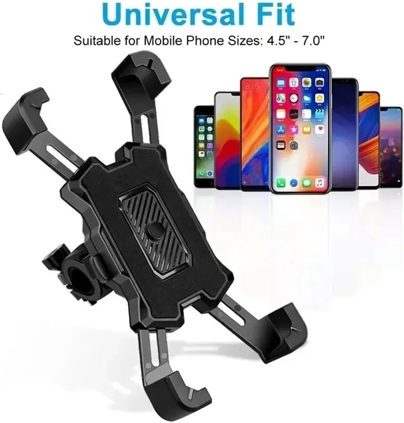 Bike Phone Mount 360° Rotatable Electric Bicycle Phone Holder for Riding MTB Bike Moto Motorcycle Stand Bracket Non-Slip Cycling Bicycle Phone Holder