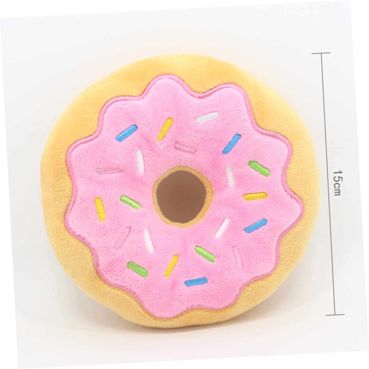 Supvox 9stücke Plüsch Hundespielzeug Im Donut-Design Mit Quietscher Kauspielzeug Für Welpen Und Hunde Fördert Zahngesundheit Und Langeweile Farben Zufällig