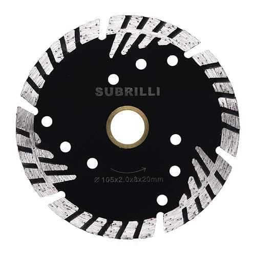 Hoja de sierra de diamante de 4 pulgadas para piedra de hormigón de granito corte húmedo/seco por SUBRILLI