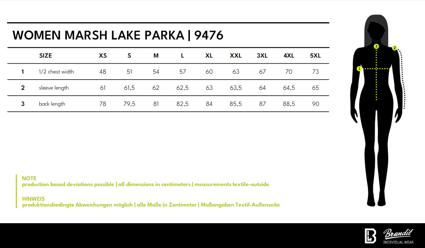 Brandit marsh lake parka damska, oliwkowy, L