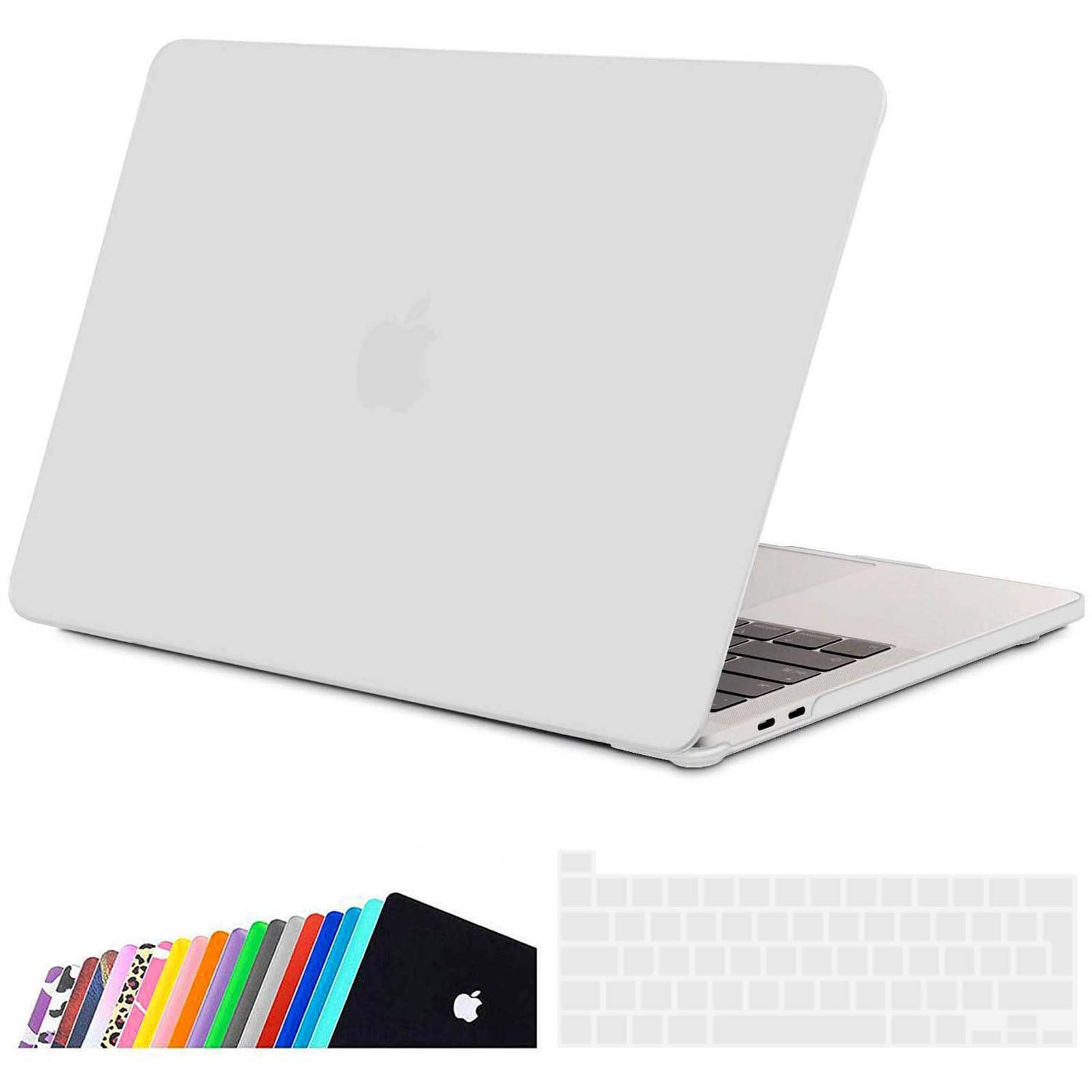 AWH Plastic Hard Shell Cover for MacBook Pro 13 Inch, Hard Shell Case Protection with Keyboard Cover, Cover for MacBook Pro A2338(M1) A2289 A2251, Cover for MacBook 2020 with Touch Bar, Frosted Clear.