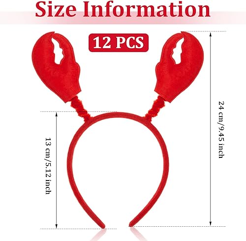 Miniatura 2 de Crowye Diademas de langosta, 12 piezas de cangrejo y cangrejo de cangrejo y garras de langosta, accesorio para el cabello para disfraz de animales,