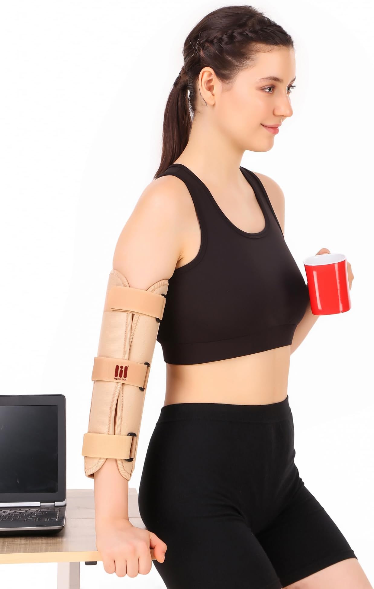 Medilink Foam Elbow Splint For Elbow Support|Wrap Long Lasting Durable By The Brand (Large)