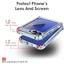 TheGiftKart Crystal Clear Back Cover Case for Samsung Galaxy Z Flip 6 5G | Shock Proof 360° Protection | Hard Clear Back Cover Case for Samsung Galaxy Z Flip 6 5G (PC & TPU, Transparent Bumper) gallery image