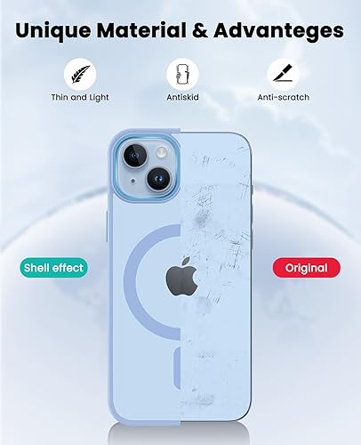 Miniatura 79 de Funda para iPhone 13 Pro Max compatible con MagSafe, funda magnética transparente para iPhone 13 Pro Max con funda protectora delgada a prueba