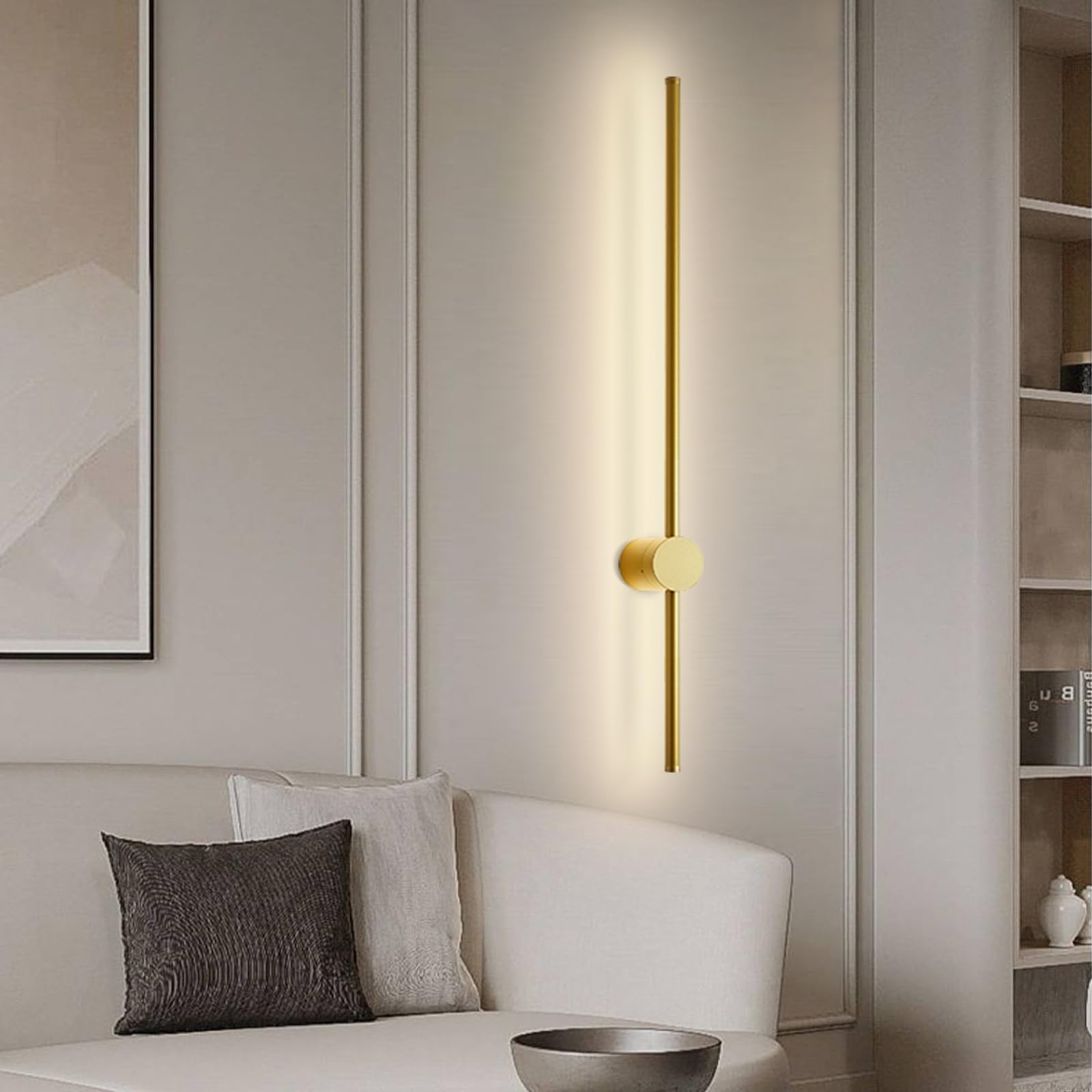 Moderna lampada da parete a LED, stile nordico, elegante illuminazione per interni, per soggiorno, camera da letto e studio, design contemporaneo per un'elegante decorazione della casa