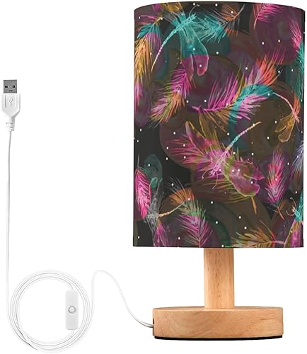 Miniatura 2 de Nightstand Lamps Night Table Lamp Aesthetic Vintage Dragonfly Branch Night Light for Boys Office