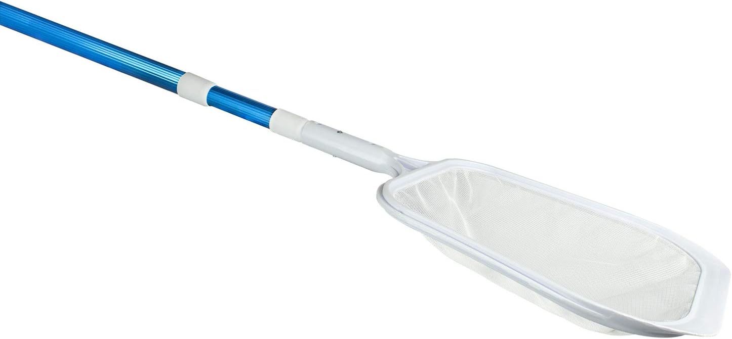 Poolmaster 21197 Swimming Pool Leaf Skimmer With 8-Foot Telescoping Pole, Essential Collection