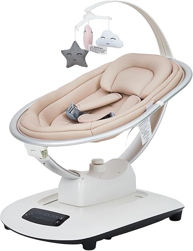 GarveeLife Columpios eléctricos para bebés y niños pequeños, columpio infantil con 5 modos de movimiento y 5 velocidades, control remoto, asiento