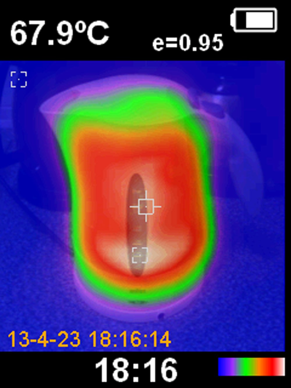PeakTech P 5605 – IR-Wärmebildkamera mit 60x60 Pixeln, Infrarotkamera mit Echtzeit-Wärmebild Thermalauflösung, Handkamera inkl. Micro SD-Karte, Screen mit Messwerten, 5 Farbpaletten, Grau/blau