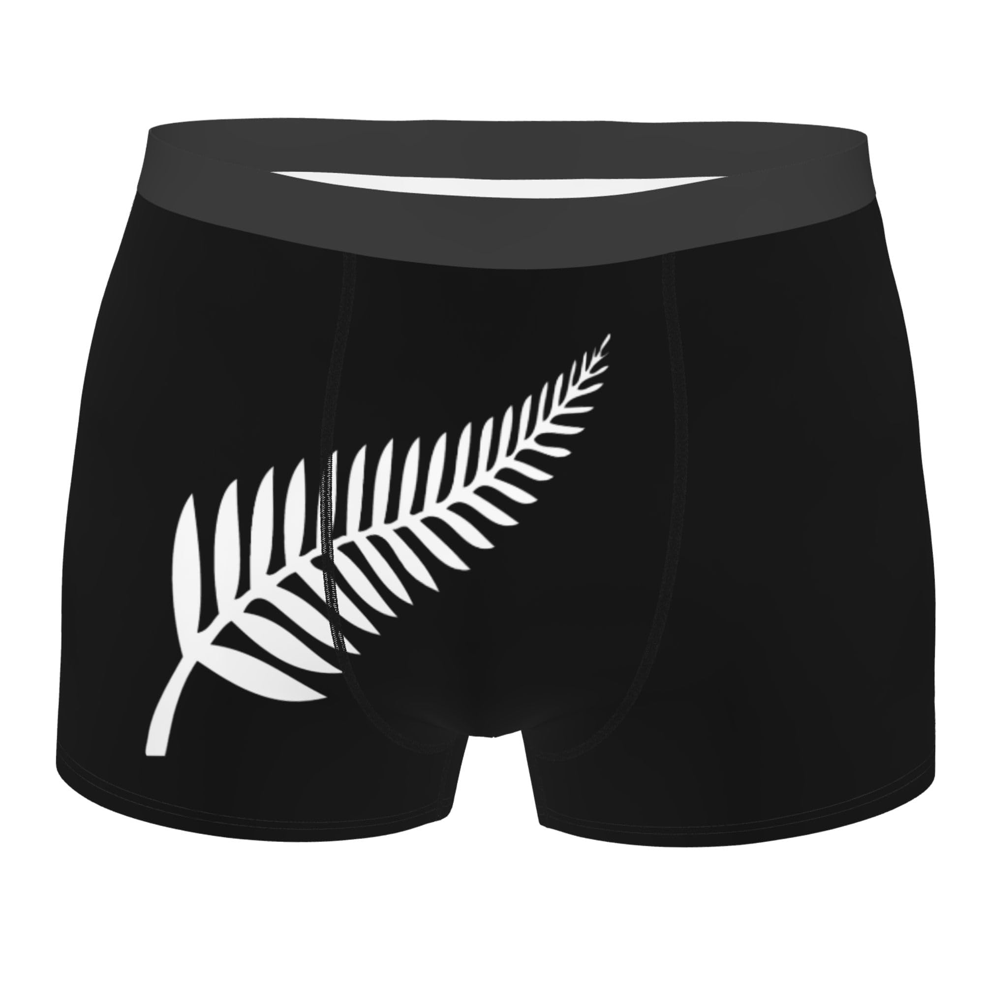 SEVEBJ New Zealand Maori Fern Men's Boxer Briefs Elastic Waistband Briefs Men's Boxer Briefs