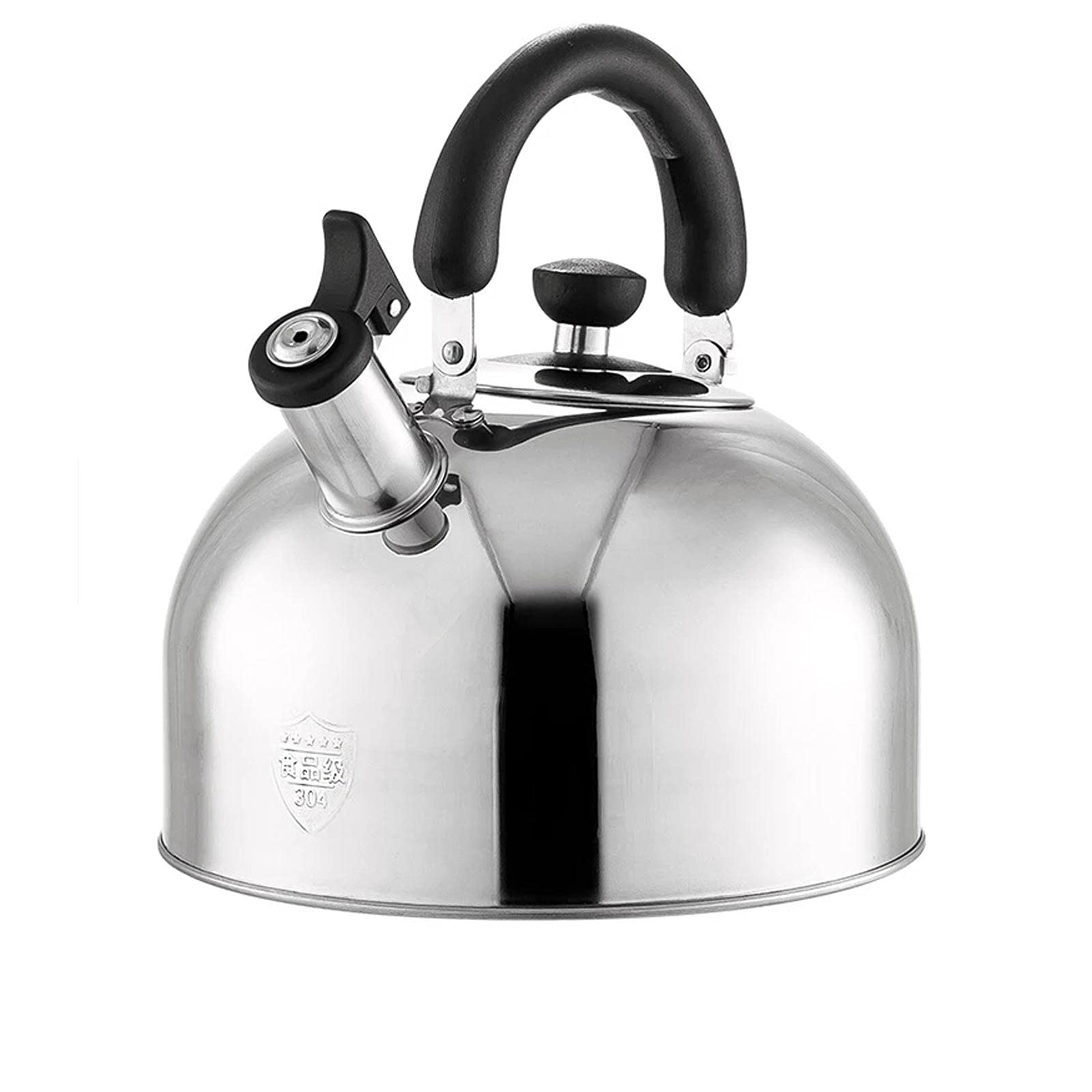 TYUHDUYUR Tea Kettle Large Capacity Tea Kettle 304 Stainless Steel Whistle Tea Pot for Household Induction Cooker Gas Stove Teakettle Teapot