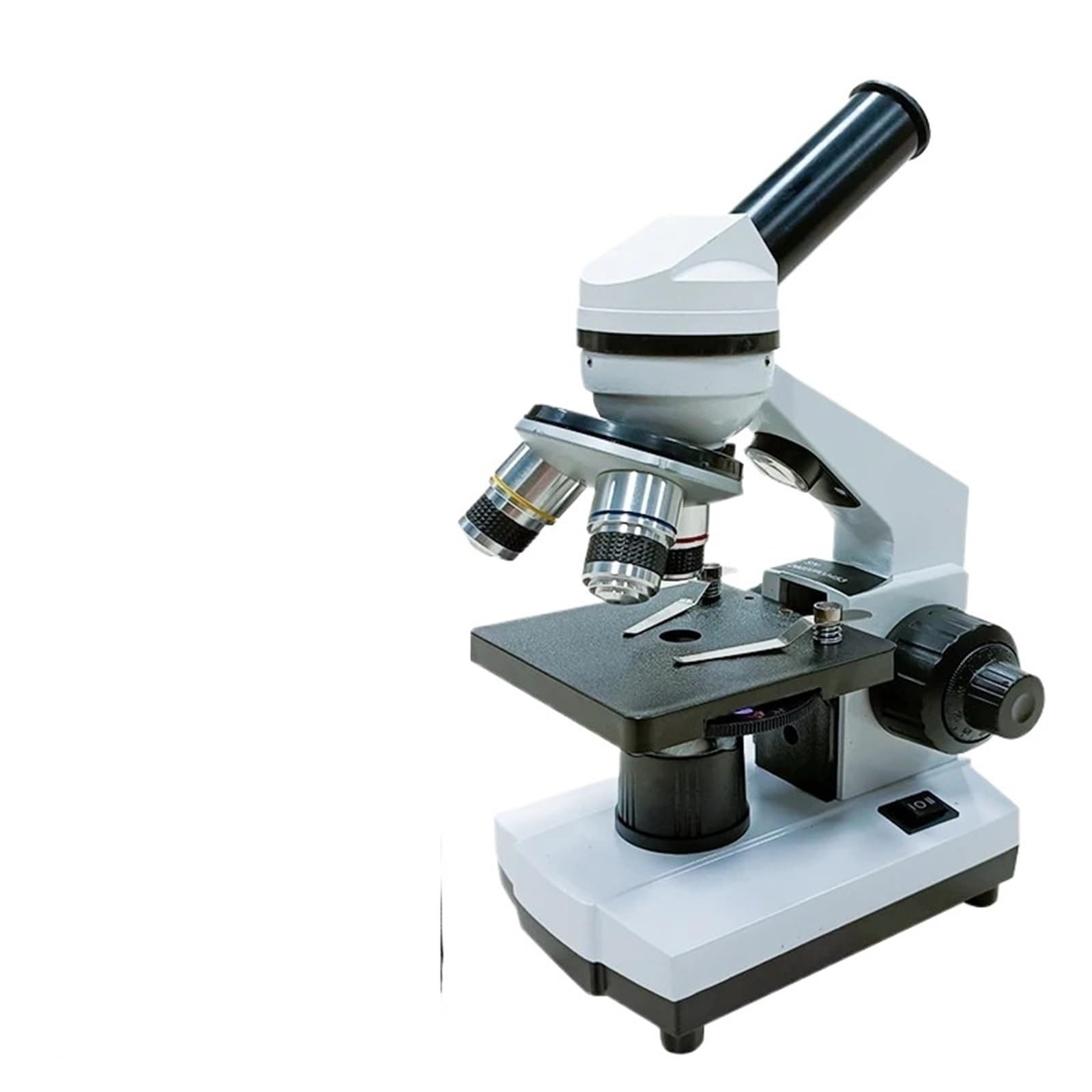 Microscopio Microscopios biológicos 100X-1600X, compuestos con portaobjetos y adaptador de teléfono for niños, estudiantes laboratorios