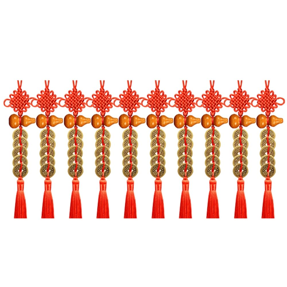 CTRLZS Feng Shui Good Luck Tassel Chinese Knot Pendant Chinese Knot Lucky Charm Suitable for Car Bag and Other Scenes
