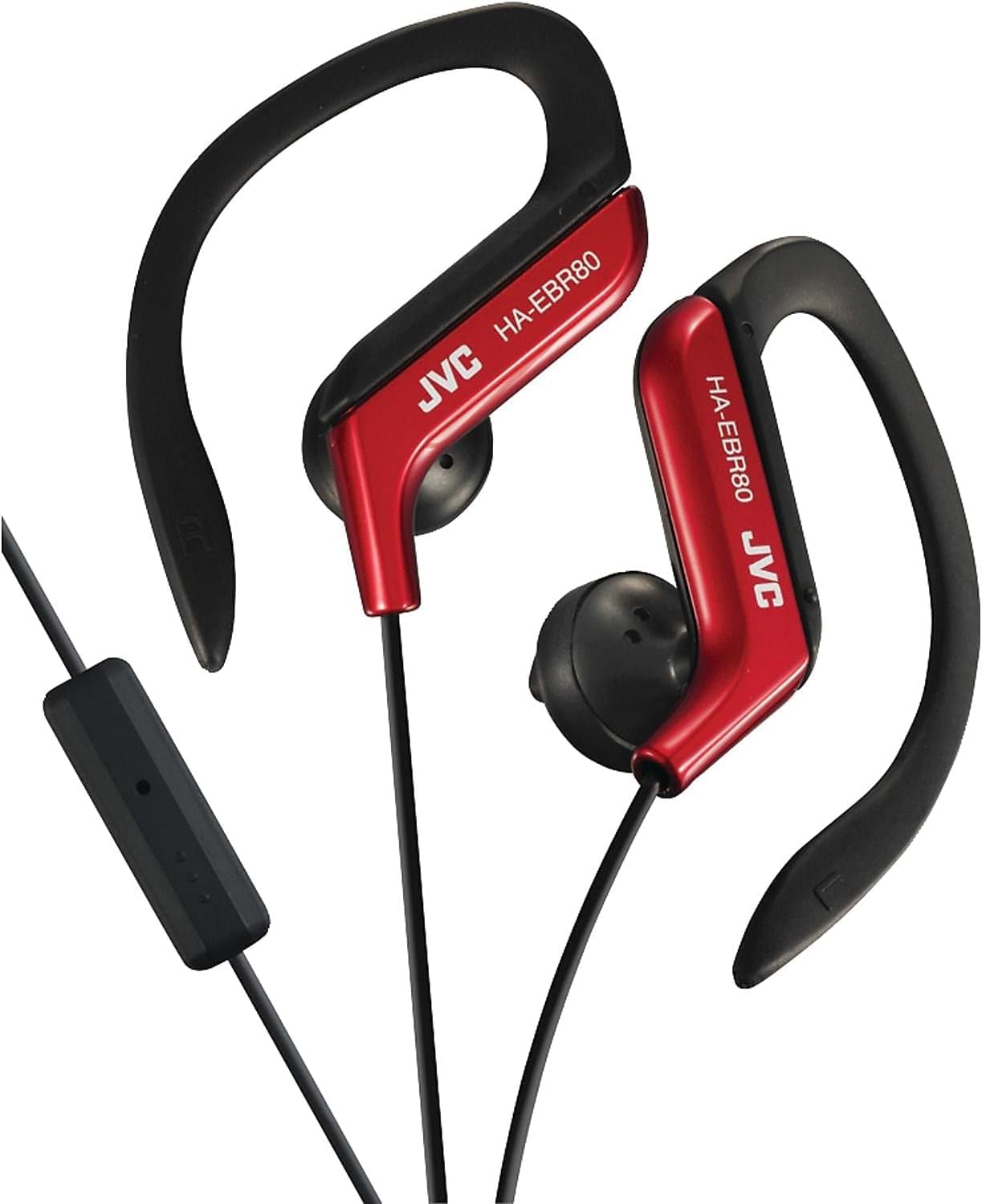 JVCHAEBR80R Sports Clip Headphones (Red)