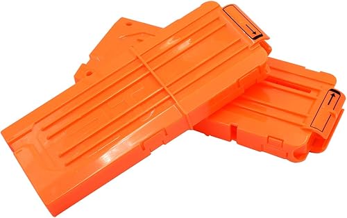Miniatura 5 de pinzas para cartuchos de carga rápida, 4 unidades, 12 dardos para Nerf n-Strike Elite Blaster (naranja)