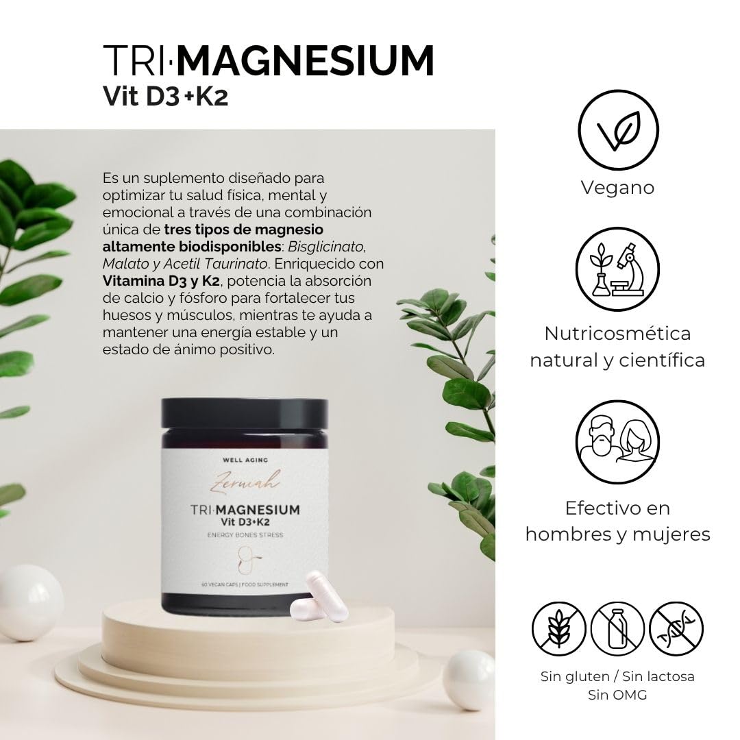 Zeruiah - Pack Complementos Alimenticios de Triple Magnesio y Balance para Menopausia
