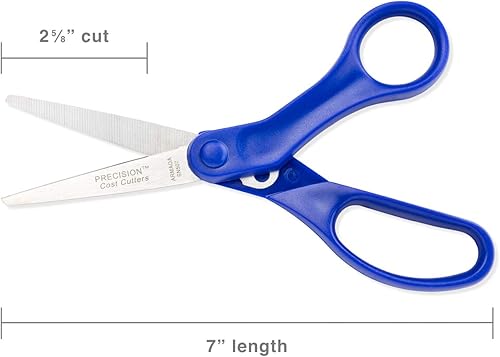 Miniatura 2 de Hygloss -Armada Precision Tijeras de 7 pulgadas - Asas cómodas, cuchillas de acero inoxidable, bolsa de vinilo para almacenamiento seguro - Tijeras