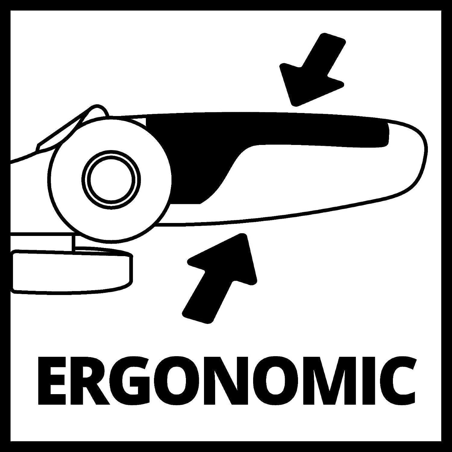 Einhell Amoladora angular TC-AG 125/850 (850 W, protector para discos de corte de 125 mm de diámetro, protección contra arranque involuntario, envío sin disco de corte) — view 7