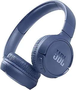 JBL Tune 510BT - Bluetooth headphones with up to 40 hours battery, microphone for call, foldable and comfortable, Android and iOs compatible (Blue) asin的图片