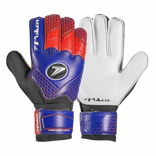 Luva Goleiro Futebol Campo Training FOCUS - POKER - LUVA GOLEIRO INFANTIL Tam. 8 - Cor Sortida