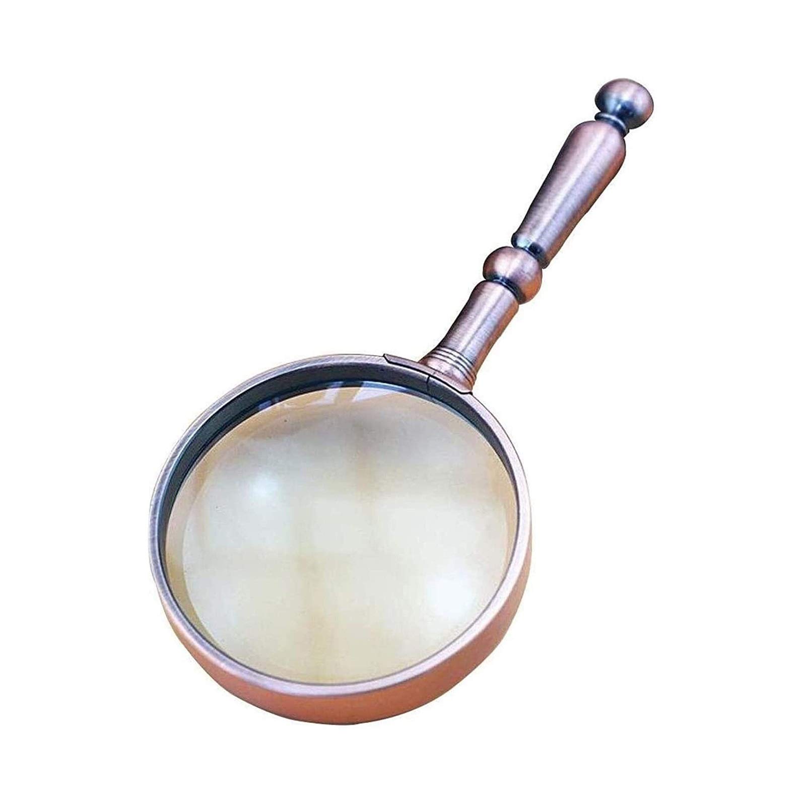 SaryEdge Magnifying glass 20 Times high-Definition Optical Glass Lens Elderly Reading Ancient Holding Magnifying Glass Retro Hand-held Magnifying Glass Magnifier,