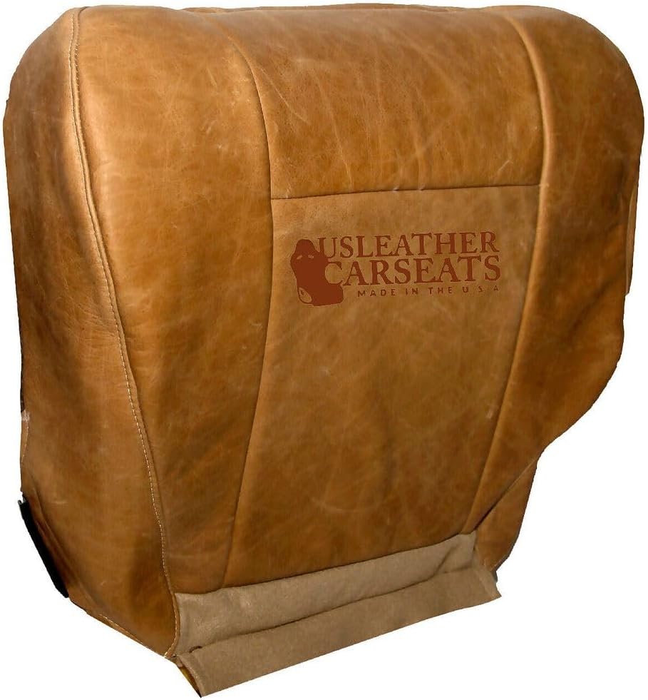Made in The U.S.A. Driver Side Bottom Leather Seat Cover (Compatible with 2001-2003 Ford F150 King Ranch) King Ranch Leather