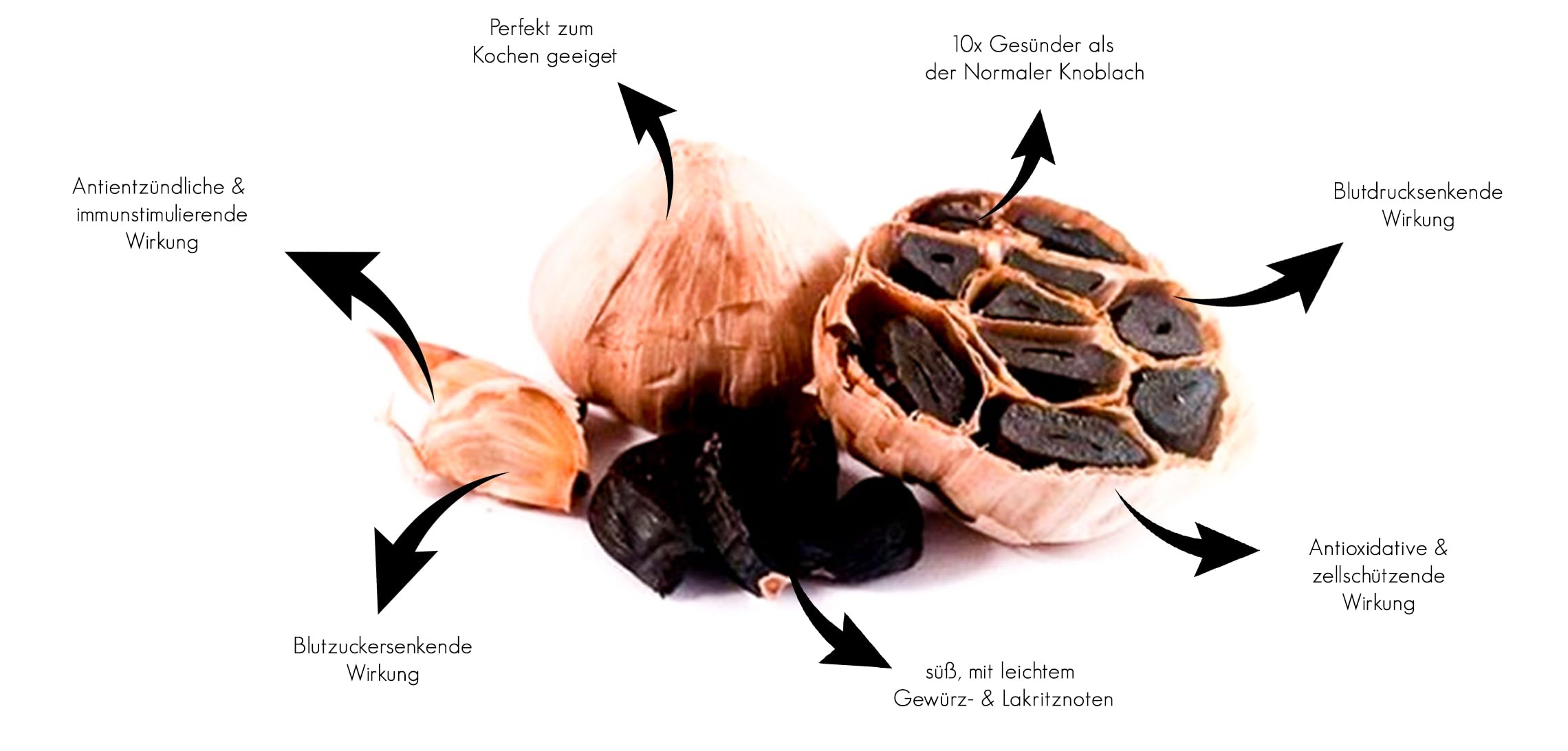 BIO Schwarzer Knoblauch - ungeschält - 500g Beutel