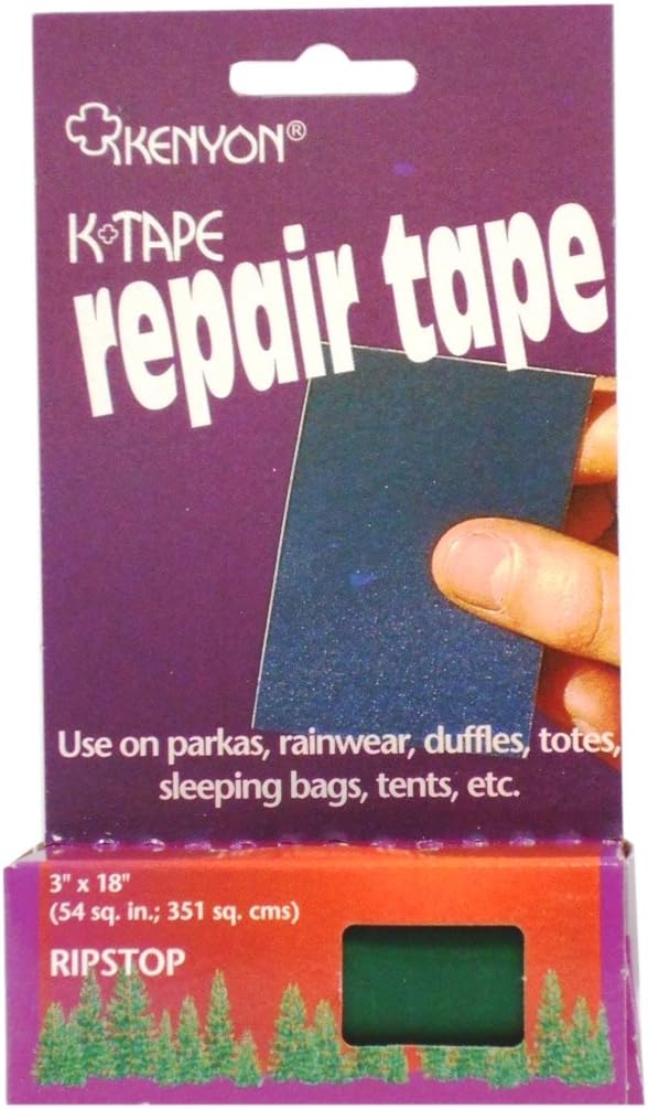 Kenyon Ripstop Pressure Sensitive Repair Tape, Navy: Sports & Outdoors
