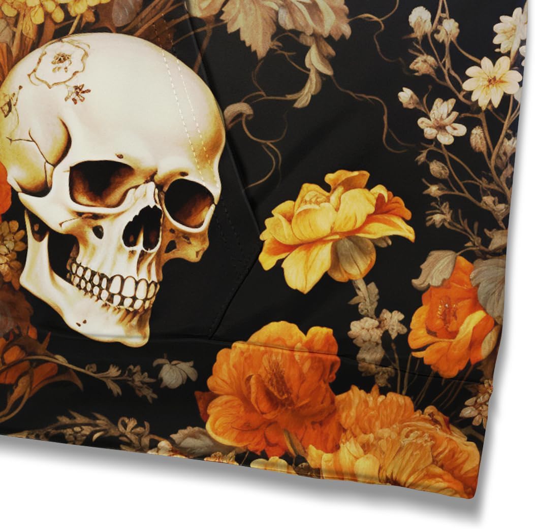 Vintage Demon Rose Skeleton 3D Printing Hoodies Hooded Psychedelic Floral Skull Hoodie Sweatshirts - Image 4