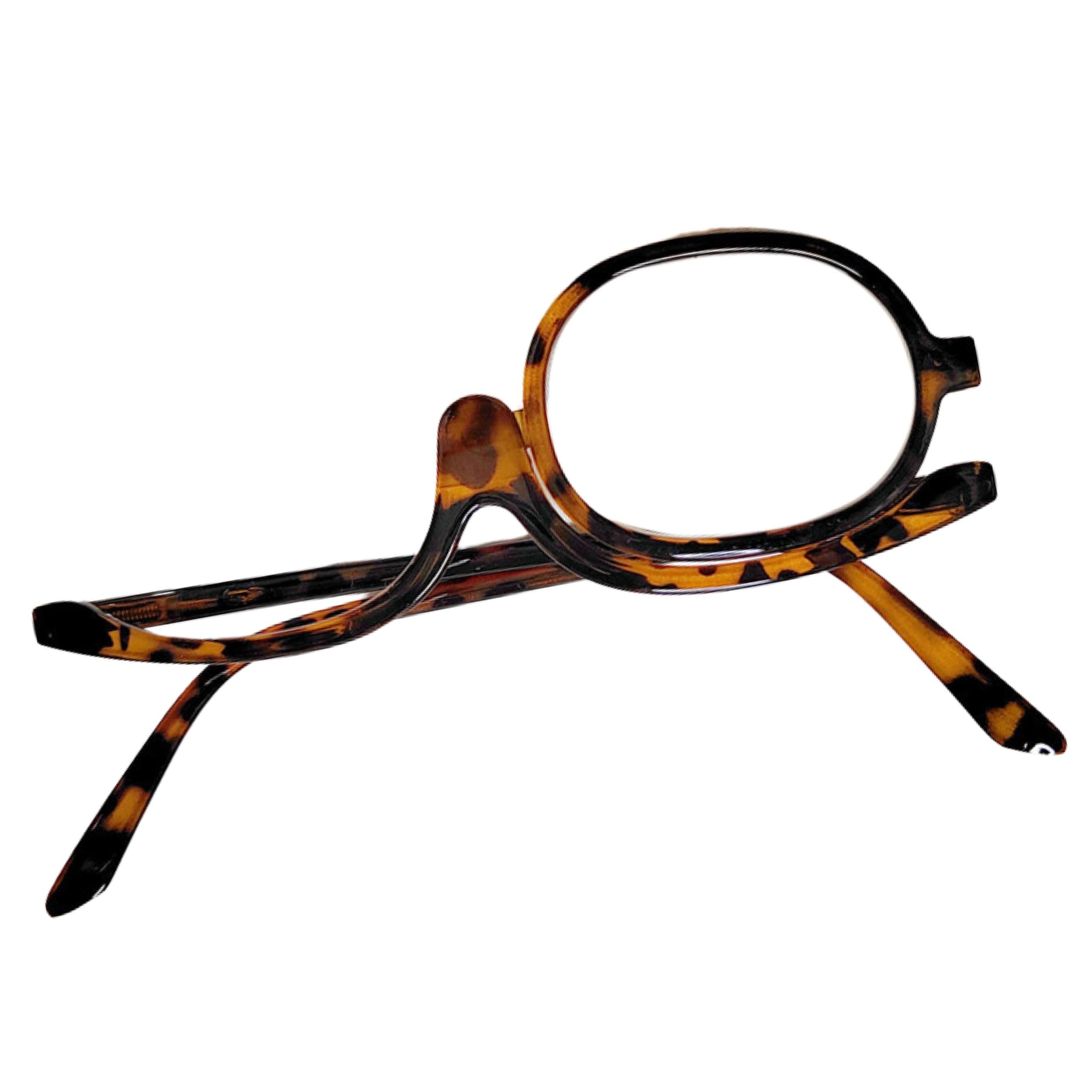 Make up Reading Glasses Magnifying Makeup Glasses Flip Up Cosmetic Readers for Women | Print | (+1.50)-image-4