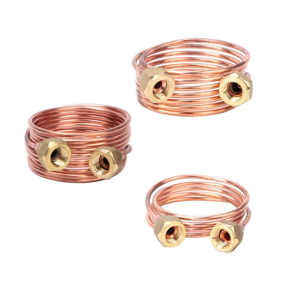 YWBL-WH Tube Capillaire en Cuivre 2.8Mm G1/4 "Pièces De Réfrigération De Tube Capillaire en Cuivre Flexible Souple pour L'Entretien R22/R410/R32(1500Mm),Autres Accessoires De Vanne