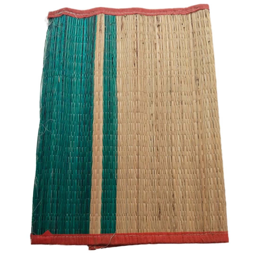 Khus Asan | Eco-Friendly Prayer Mat for Meditation and Rituals | Brown, Medium to Large (20 In x 16 In), Hand-woven, Geometric Pattern, Mat-image-26