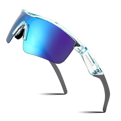Karsaer Kids Teens Baseball Polarized Sunglasses Sports Tr90 Frame Boys Girls Cycling E1002,blue