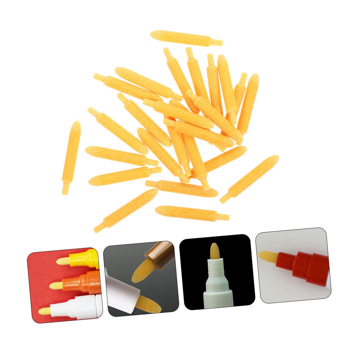 EXCEART 500 Stk Ersatzminen für Farbstifte kreativität kreativekraft Lackstift Spitzen Stiftmine Stiftspitzen markieren Marker-Stift-Punkte malen Feder Ausrüstung Textmarker Student Pinsel
