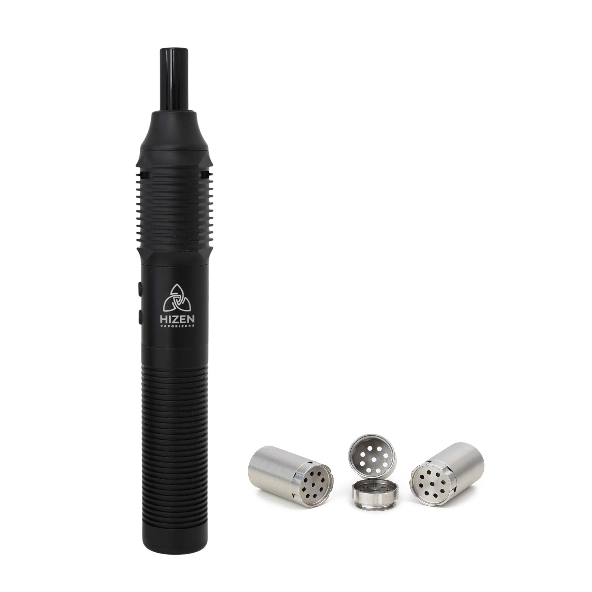 HIZEN Vaporizer Stilus Pro Konvektion + 3x Dosierkapseln, Verdampfer für Kräuter, 3200 mAh, austauschbarer 18650 Akku, USB-C, 80-220°C Präzise Temperratursensorik