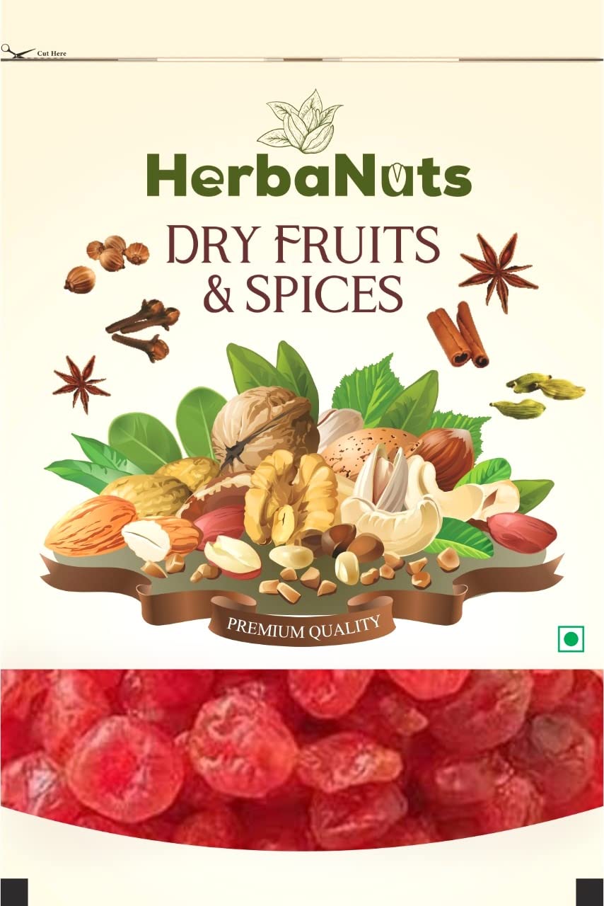 Herbanuts Dried Cherry 400gms, Dried Cherries, Dried Cherries, Dried Cherry, Cherry Dried Fruits, Dry Cherries Candied Dry fruits
