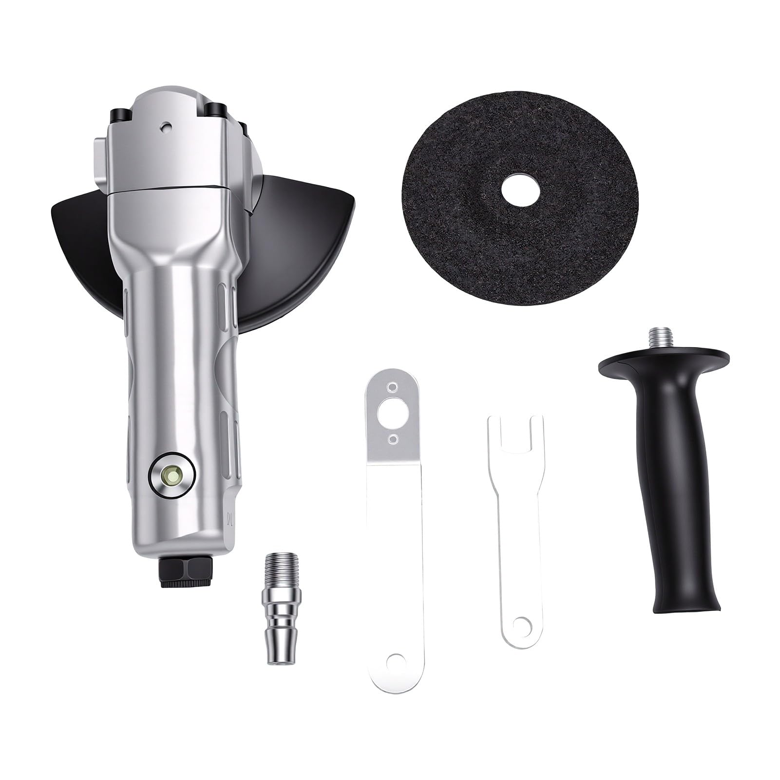 KIMISS Amoladora Angular Neumática de 5 Pulgadas Lijadora Angular de Aire de 11000 RPM para Corte de Metal Pulido con Agarre Ergonómico Carcasa Compuesta Liviana 6 BAR
