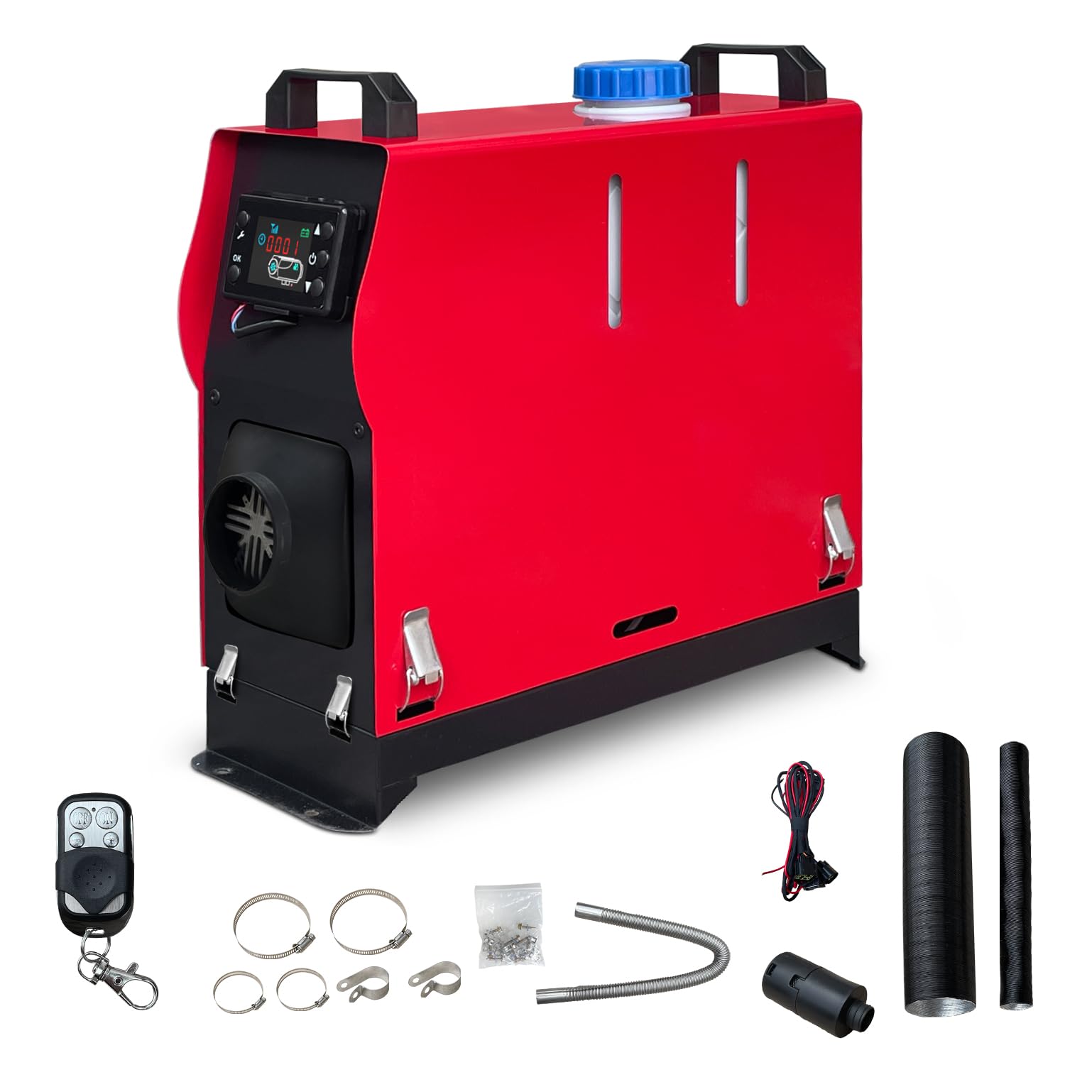 12V 5-8kW Dieselheizung Standheizung, Luftheizung Air Diesel mit LCD-Anzeige & Fernbedienung & Bluetooth-APP, Standheizung Lufterhitzer fur Auto, Wohnmobil, Boote, RV, LKW(07R-5KW-All in one)