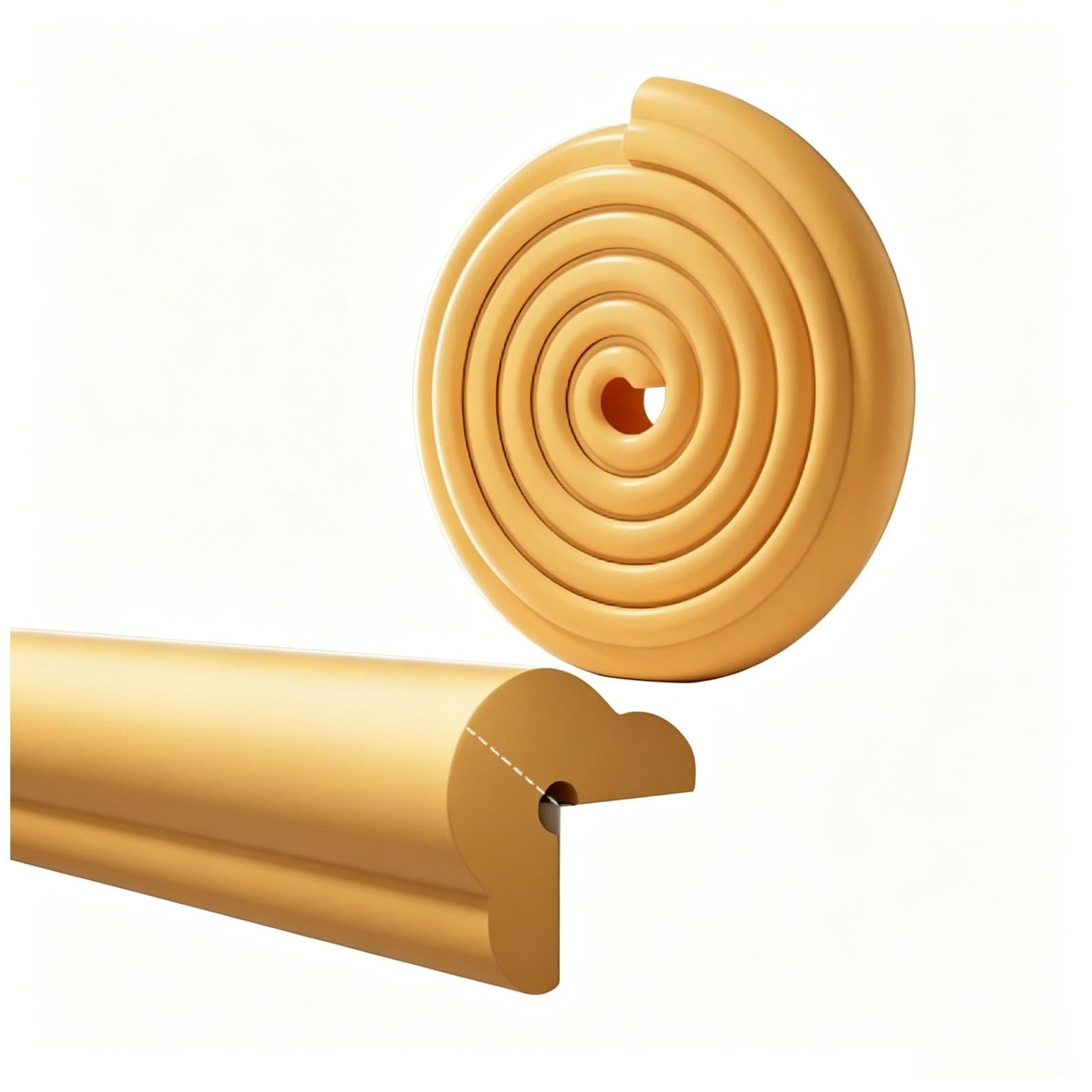 Protectores de Seguridad, Espuma Suave en Forma de L para Bordes Y Esquinas de Muebles(Wood Grain,1000cm/393.7in)
