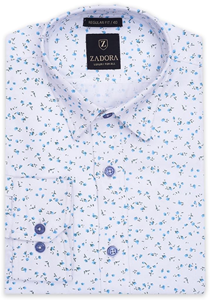 Men’s Solid Color Shirt – Regular Fit Soft 100% Cotton Stylish Party & Casual Wear for Men