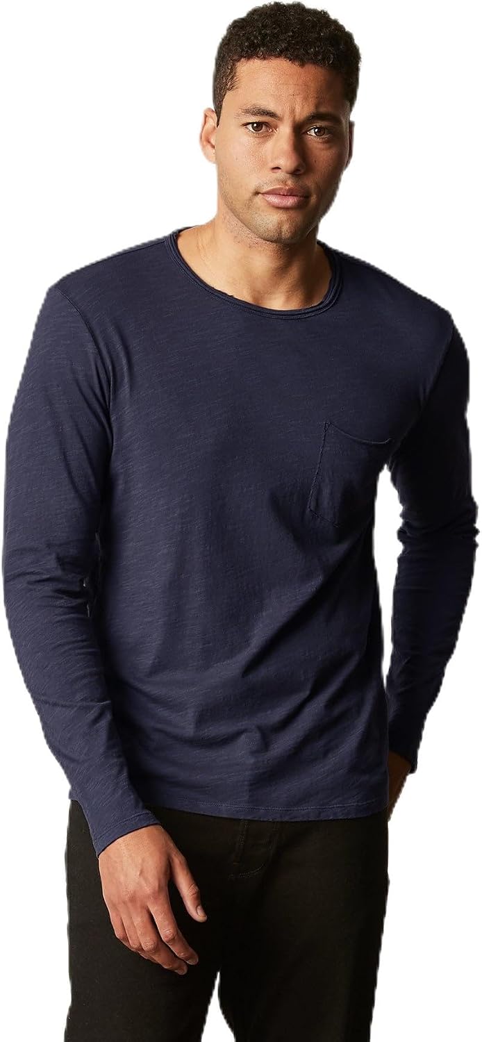 VELVET BY GRAHAM & SPENCER Men's Basic T-Shirt, Midnight, Medium